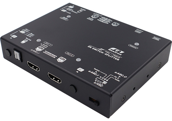 2 Input 2 Output 8K/5K HDMI Switch-Splitter with eARC