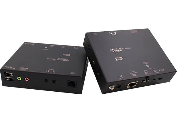 True 4K HDMI HDBaseT 2.0 KVM Extender over CAT.x with Audio, IR, Serial, USB,100M ( PoH )