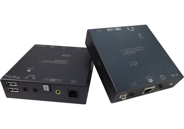 4K HDMI KVM Extender over CAT.x with Audio, IR, Serial, USB, 100M ( PoH )