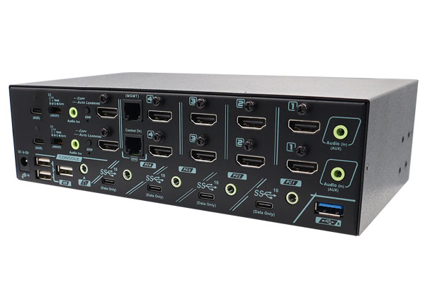 Audio Editing Dual Monitor KVM Switch